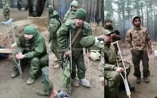 Crippled occupiers from 20th Army of Russian Armed Forces preparing to storm Ukrainian positions on crutches: "Here’s medic walking. He doesn’t give f#ck". VIDEO