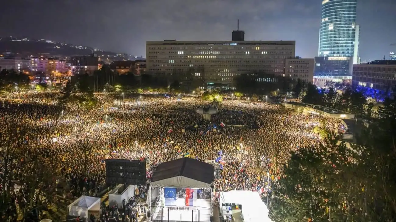 Protests against government of Slovak PM continue in Slovakia – photos