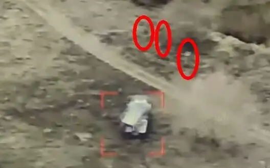 Occupiers from the BM-21 "Grad" MLRS scatter in all directions when they see Ukrainian drone. VIDEO