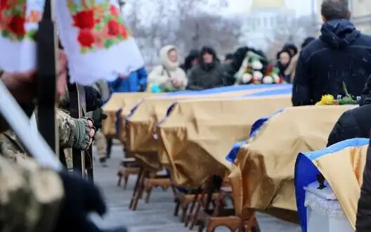 Poltava bids farewell to Zapishnyi and Yavorskyi families who were killed in Russian strike on February 1. PHOTOS