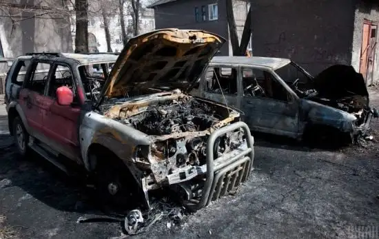 В Харькове нацгвардеец пошел в СЗЧ и сжег три машины военных: почему он так поступил