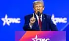 US politics live: US president to address Conservative Political Action Conference in Maryland