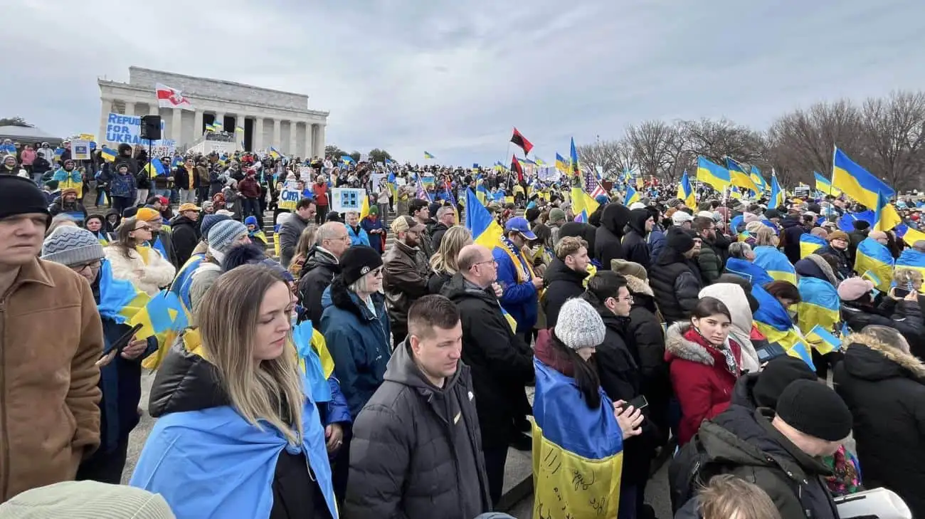 Demonstration in support of Ukraine takes place in Washington, DC – photos