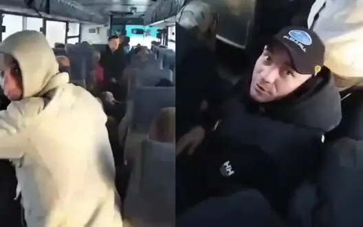 Two buses with Russian prisoners on their way to war: "They took us by force. Guys are sad - no one wants to die for their Motherland. Everyone wants to go to prison to serve their sentence". VIDEO