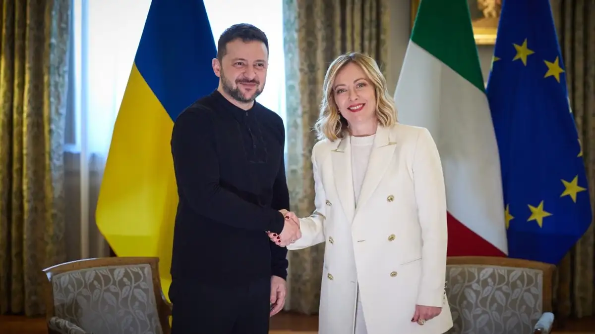 Zelenskyy meets with Italian PM to develop joint action plan to end war