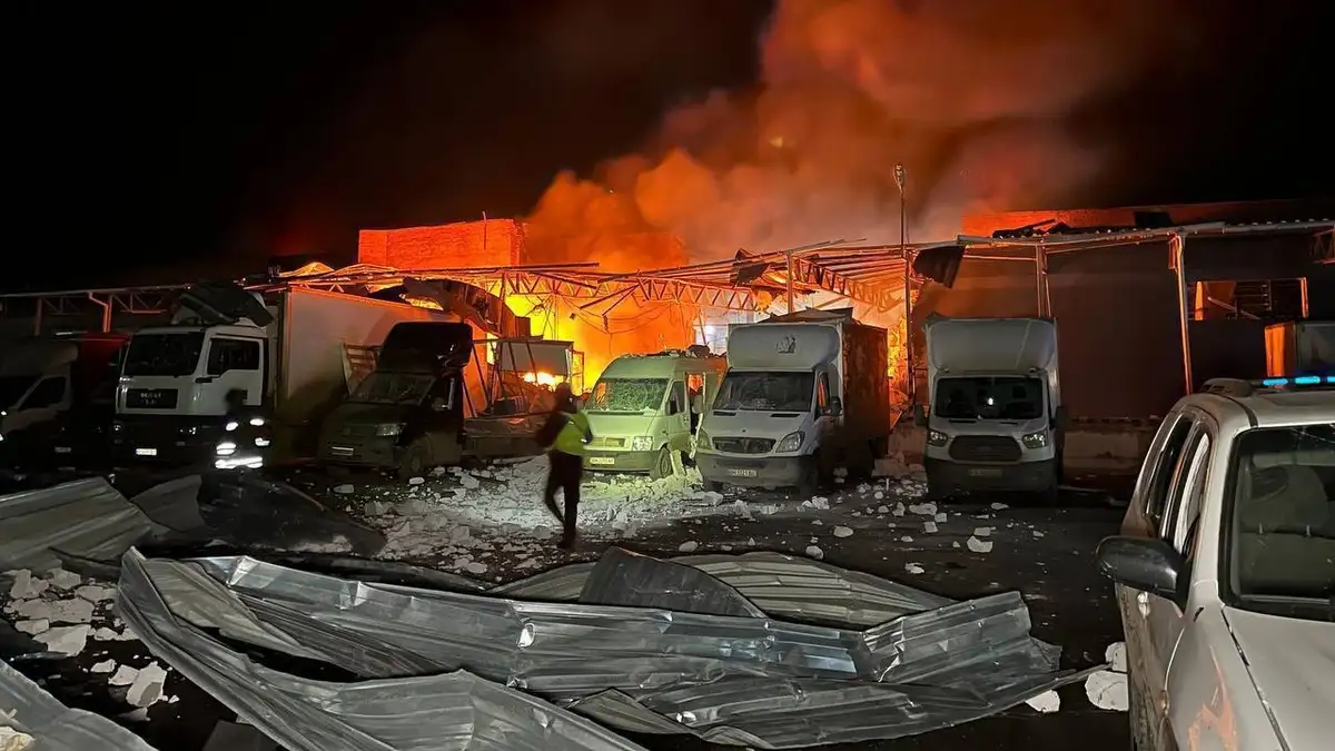 Drone strikes destroy Nova Poshta terminal in Ukrainian city of Sumy, killing employee, burning thousands of packages