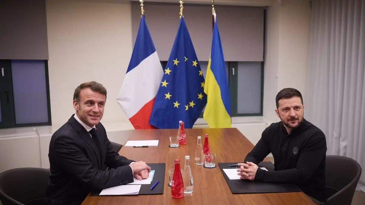 Zelenskyy, Macron are meeting now