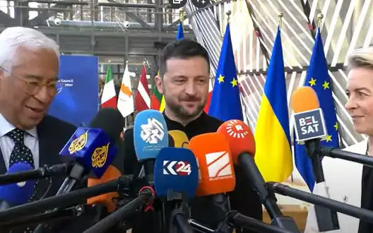 Zelenskyy arrives at special European Council meeting in Brussels. VIDEO