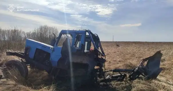 На Житомирщині трактор підірвався на вибухонебезпечному предметі: постраждав водій