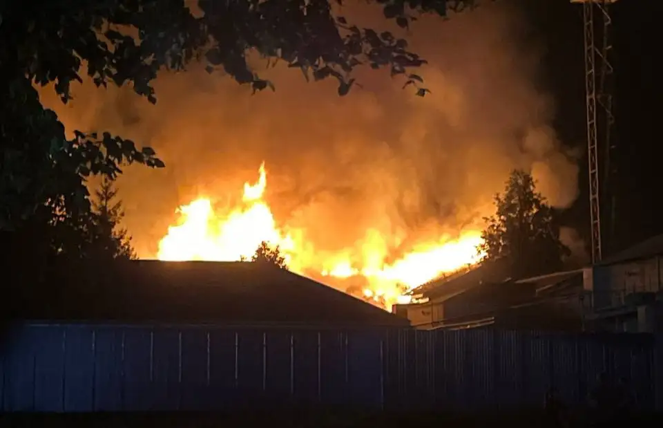 Drone attack. Infrastructure burning in three Russian regions — video