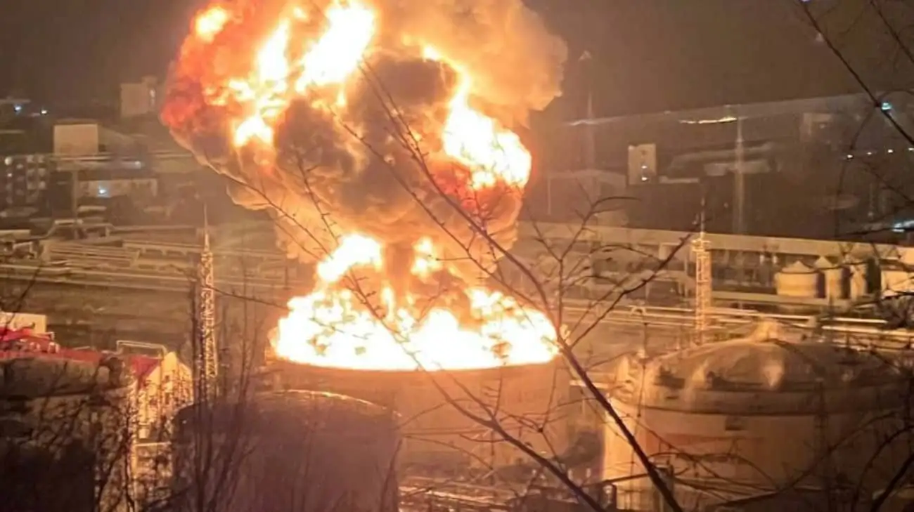 Drones attack oil refinery in Russia's Krasnodar Krai