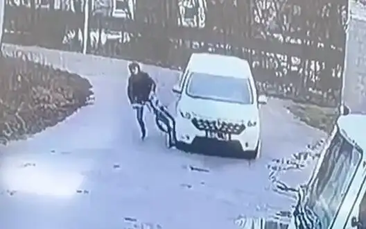 TCR employees in Kharkiv hit cyclist with car, then chased him. VIDEO