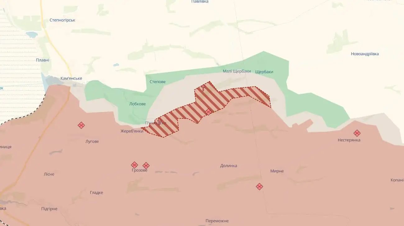 Оккупанты активизировались на Запорожье: идут бои за Пятихатки и Малые Щербаки – DeeepState