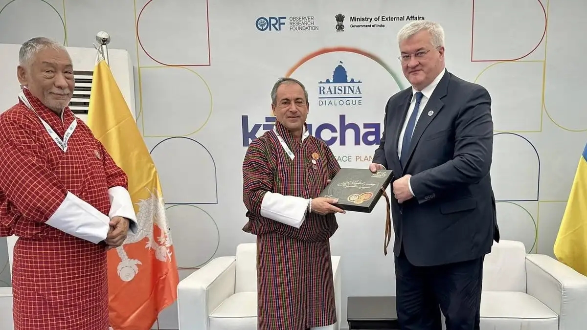 Sybiha holds first ever meeting of FMs of Ukraine, Kingdom of Bhutan in New Delhi