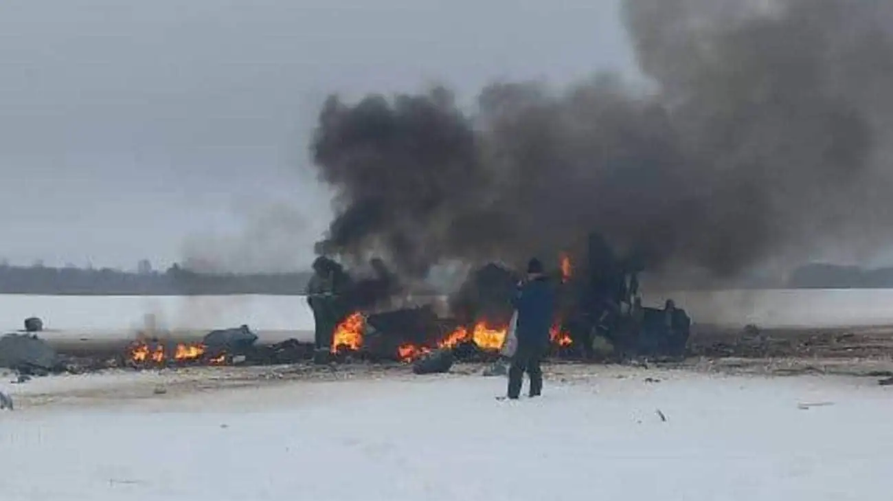 Attack helicopter crashes in Russia, crew dead