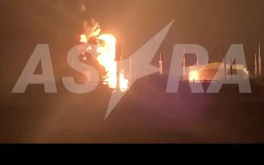 Drones attacked Krasnodar Krai: oil depot near Kropotkin is on fire. VIDEO