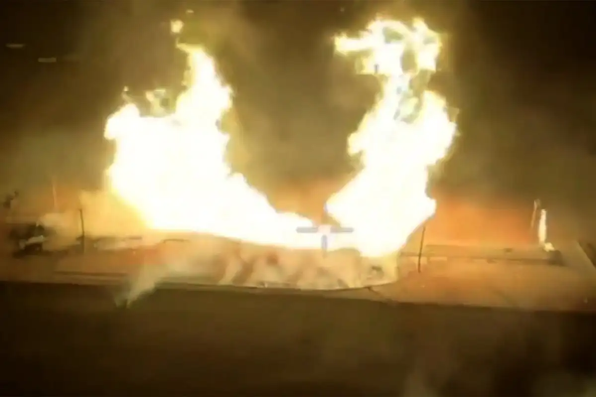 Watch moment Russia ‘bombs’ own crucial gas pipe near Kursk