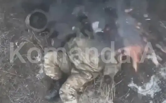 Direct hit of ammunition to occupier’s head in Bakhmut sector. VIDEO 18+