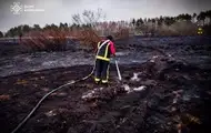 В Киевской области вторые сутки тушат торфяники