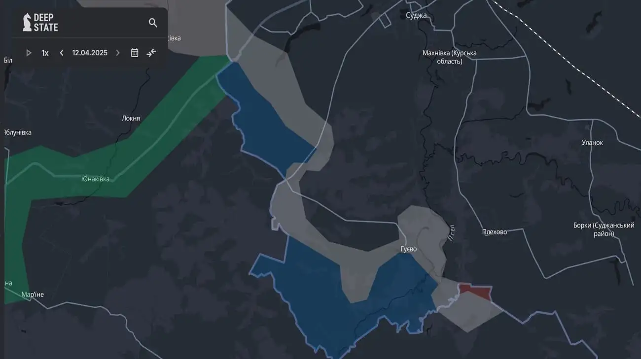 Russians advance in Donetsk Oblast and in Russia's Kursk Oblast – DeepState