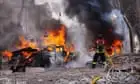 Russian missile strike kills at least 20 in Ukrainian city of Sumy – video report