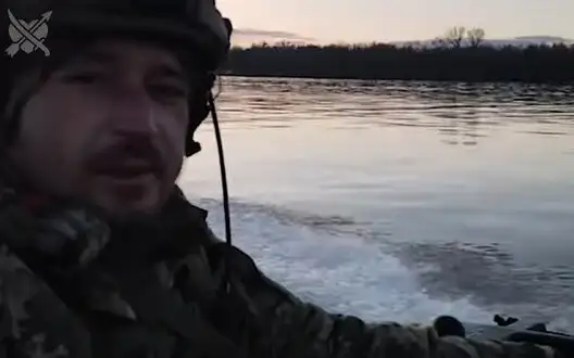 Fighter of 39th Separate Coastal Defence Brigade "Khytryi" - minus 18 occupiers in first battle. VIDEO