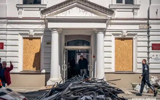 Consequences of Russian missile strike on Sumy State University. PHOTOS