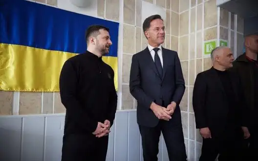 Zelenskyy and Rutte visited military hospital in Odesa where wounded defenders are recovering. PHOTOS