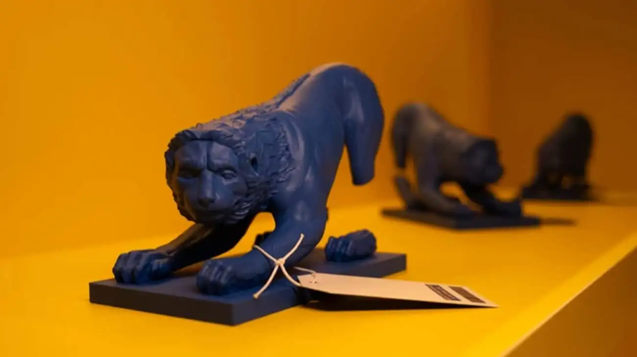 Replica of lion statue stolen from Kherson Museum by Russia represents Ukraine at World Expo in Japan – photos