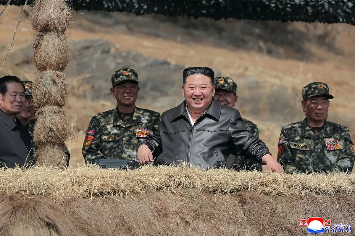 North Korea unveils new naval destroyer as Kim Jong Un blames US for tensions 