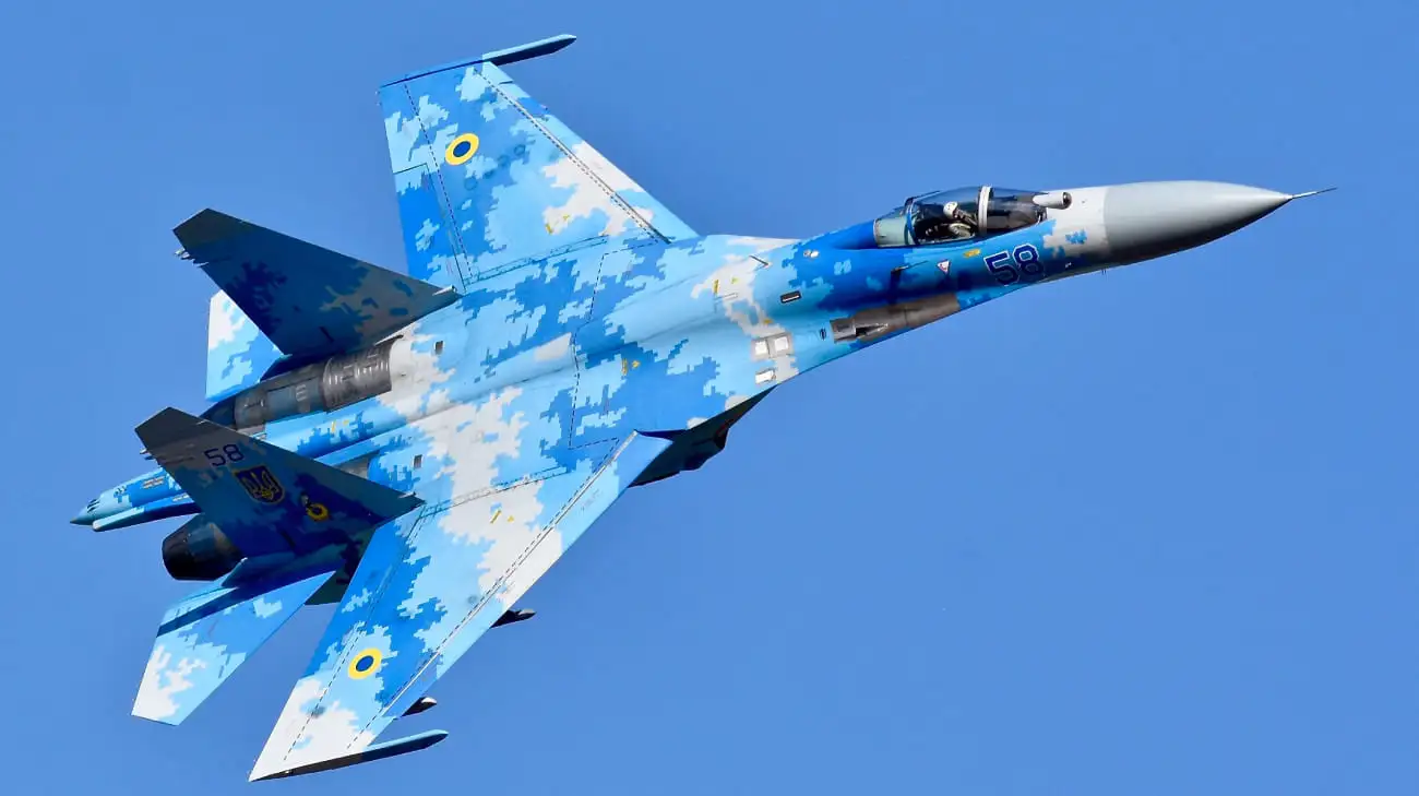 Ukrainian Air Force loses Su-27 fighter jet during Russian attack