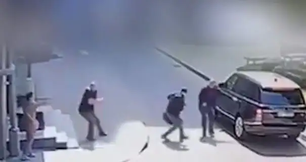Напад на Стерненка: з'явилось відео з камер спостереження та деталі