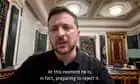 Zelenskyy says 'manipulative' Putin does not want ceasefire – video