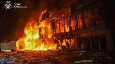 Russian drone attack on Odesa: large-scale fires break out, three people injured – photo, video