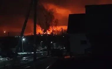 Second explosion occurs at Kavkazskaya oil depot in Krasnodar Krai. VIDEO