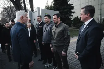 Президент Чехии Петр Павел был в Одессе во время массированной атаки "Шахедами" (фото)