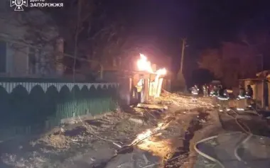 Enemy attacked Zaporizhzhia and district with drones: one person was injured. PHOTOS