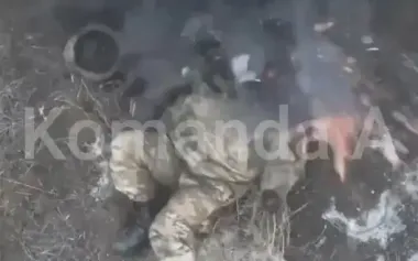 Direct hit of ammunition to occupier’s head in Bakhmut sector. VIDEO 18+