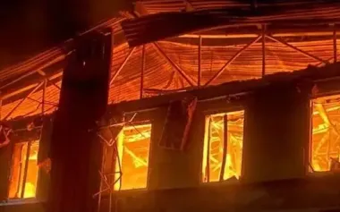 Shahed attack on Kryvyi Rih: administrative building, warehouse and enterprise damaged. PHOTO
