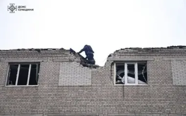 Consequences of night attack of "Shahed" on Okhtyrka. PHOTOS