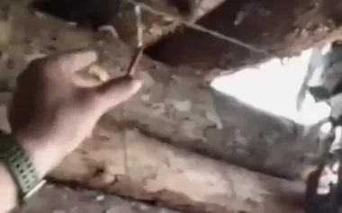 Russian soldier has set up tripwire at entrance to dugout to protect himself from his North Korean comrades-in-arms: "They walk here at night, f#ck. They steal belongings. Narrow-eyed". VIDEO