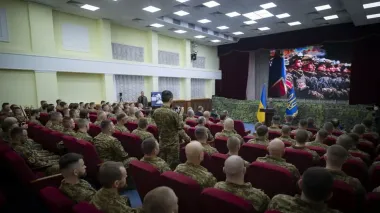 Zelenskyy confers rank of brigadier general to two Ukrainian National Guard officers