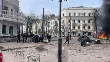 Many civilian deaths reported as Russian missile hits Sumy city centre on Palm Sunday