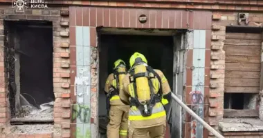 В Киеве в пожаре погиб человек