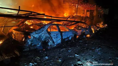 Russia attacks Dnipropetrovsk Oblast: damage reported to business premises, houses, cars and power lines – photos