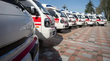 Ukraine receives final batch of 20 KIA BONGO ambulances from South Korea
