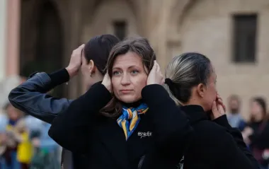 "Серце Пам'яті": українська громада провела ритуальний траурний перформанс в Іспанії