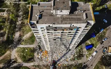 Emergency rescue operations completed at site of Russian missile strike on Kharkiv: 1 killed, 114 injured, including 9 children. VIDEO+PHOTOS