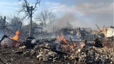 Russia drops 10 aerial bombs on Kupiansk in Kharkiv Oblast over past day – photos