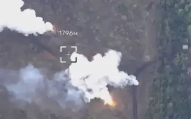 Russian Buk-M2 SAM system was detected and destroyed by fighters of 15th Separate Artillery Reconnaissance Brigade "Chornyi Lis". VIDEO
